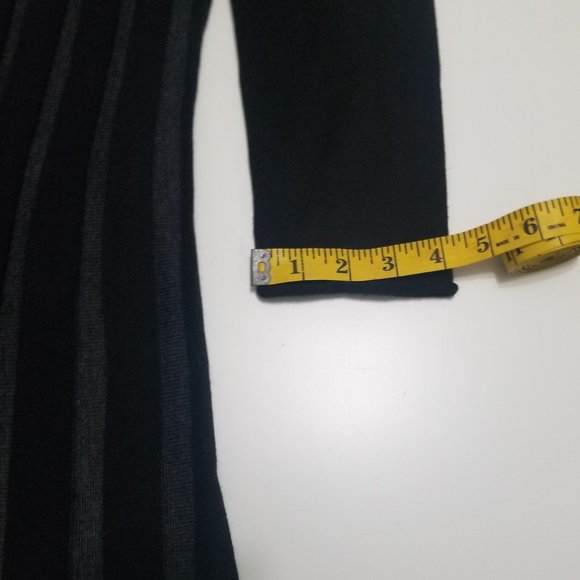 Calvin Klein Vertical Stripe Knit Long Sleeve Sweater Dress - Picture 12 of 14